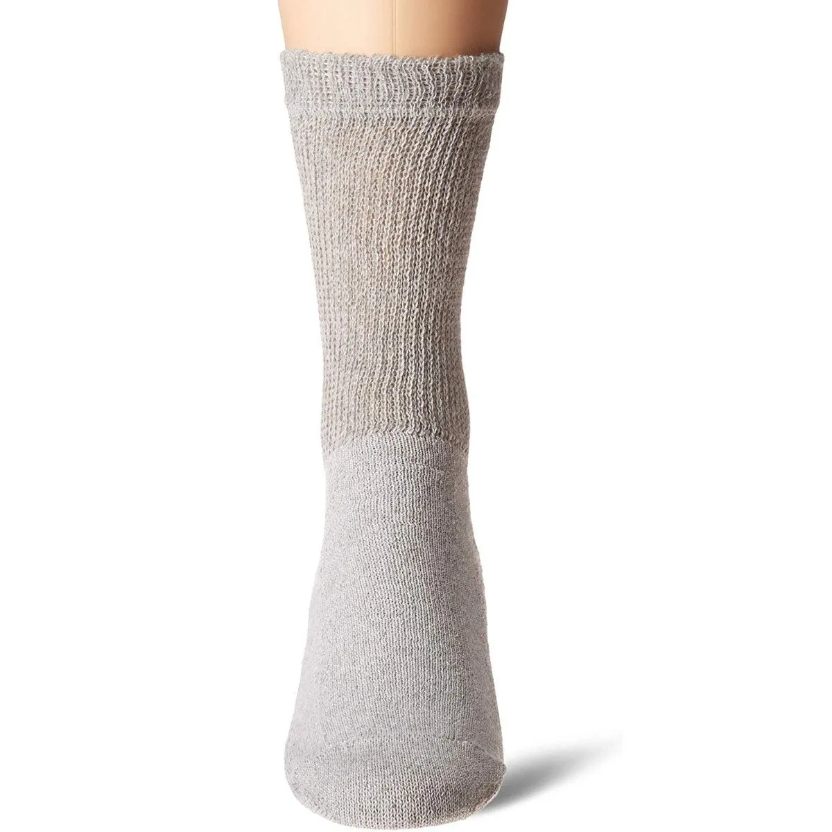 4-Pack: Comfortable Non-Binding Diabetic Crew Socks