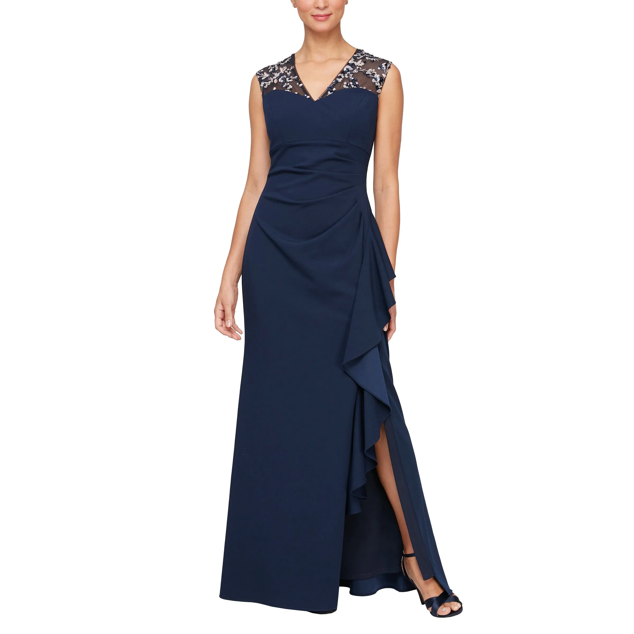 Alex Evenings 8160409 Long Formal Evening Dress