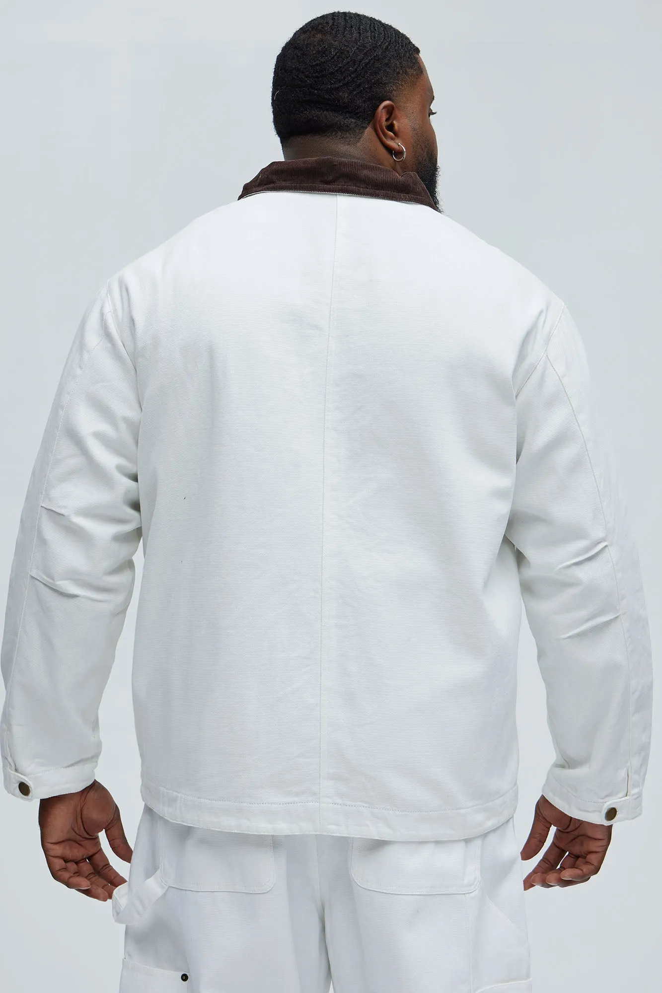 Alexander Utility Canvas Chore Jacket - White