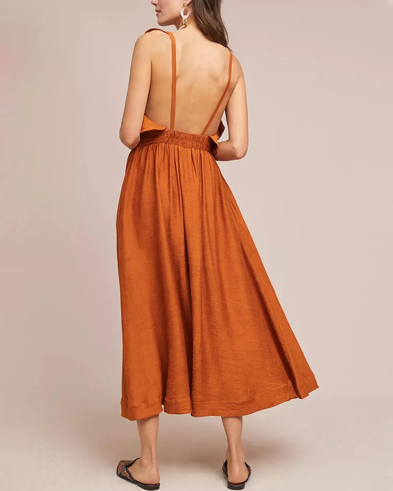 Backless Resort Dress