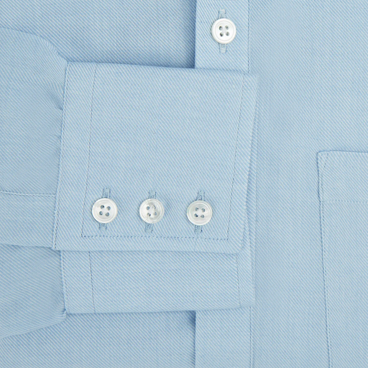 Blue Cotton Cashmere Chelsea Shirt