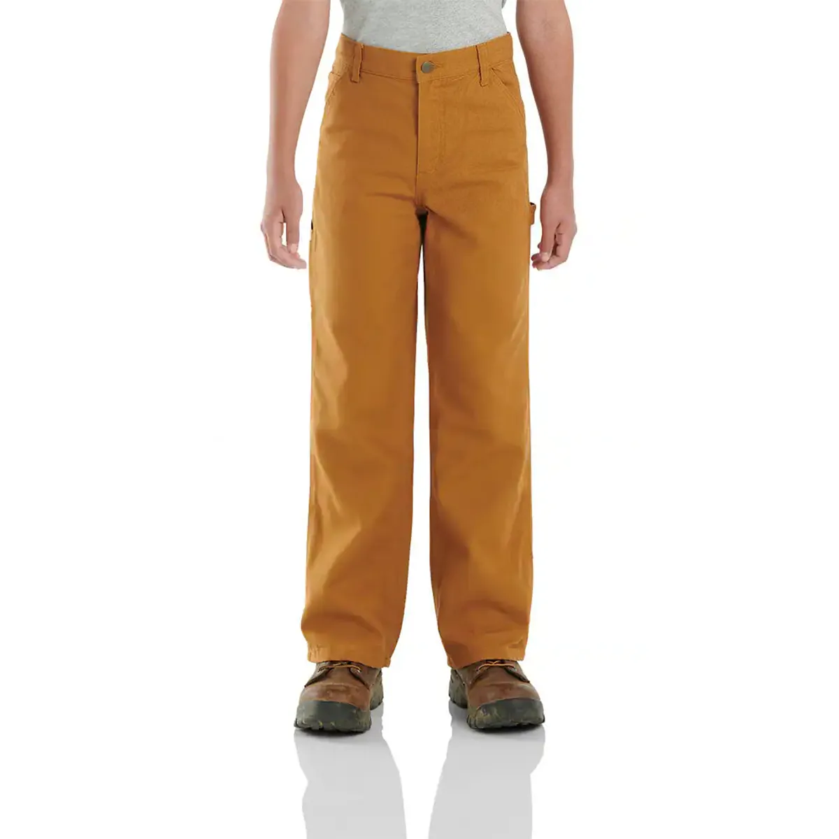 Boys' Canvas Dungaree Flannel-Lined Pants CK8316