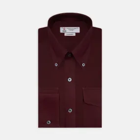 Burgundy Cashmerello Botton Down Shirt