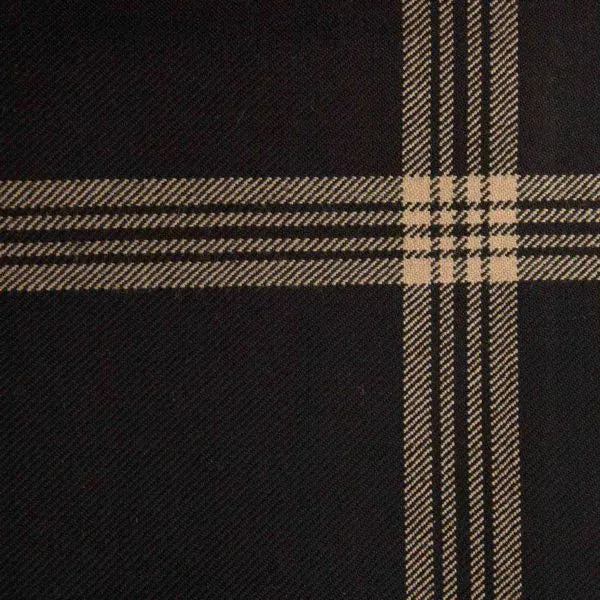 Celtic Black Heavyweight Tartan