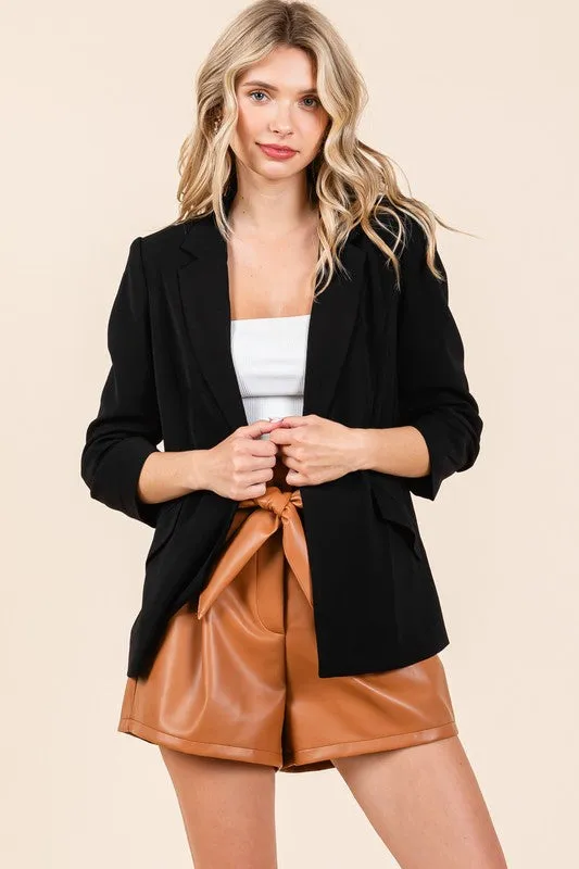 Classy Open-Front Casual Blazer