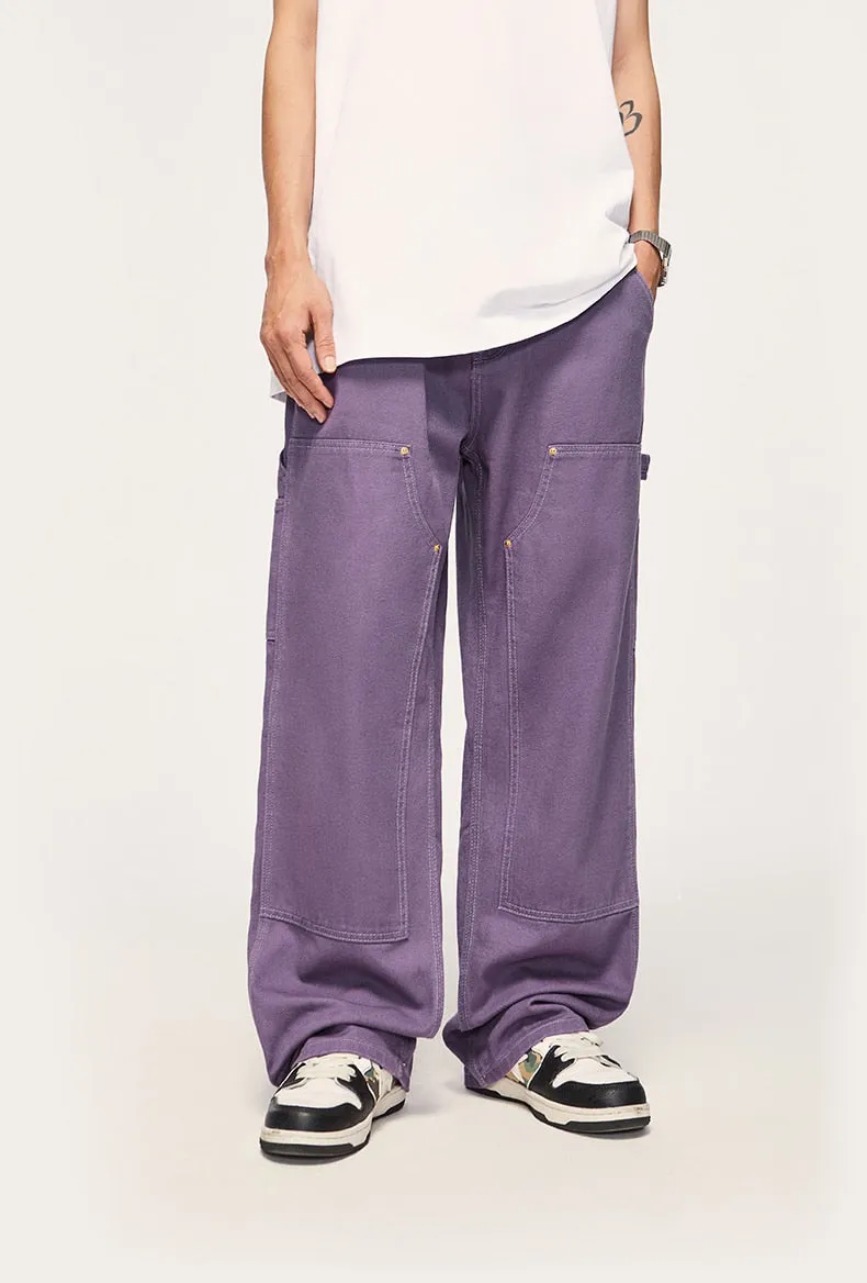 Colour Wash Carpenter Pants