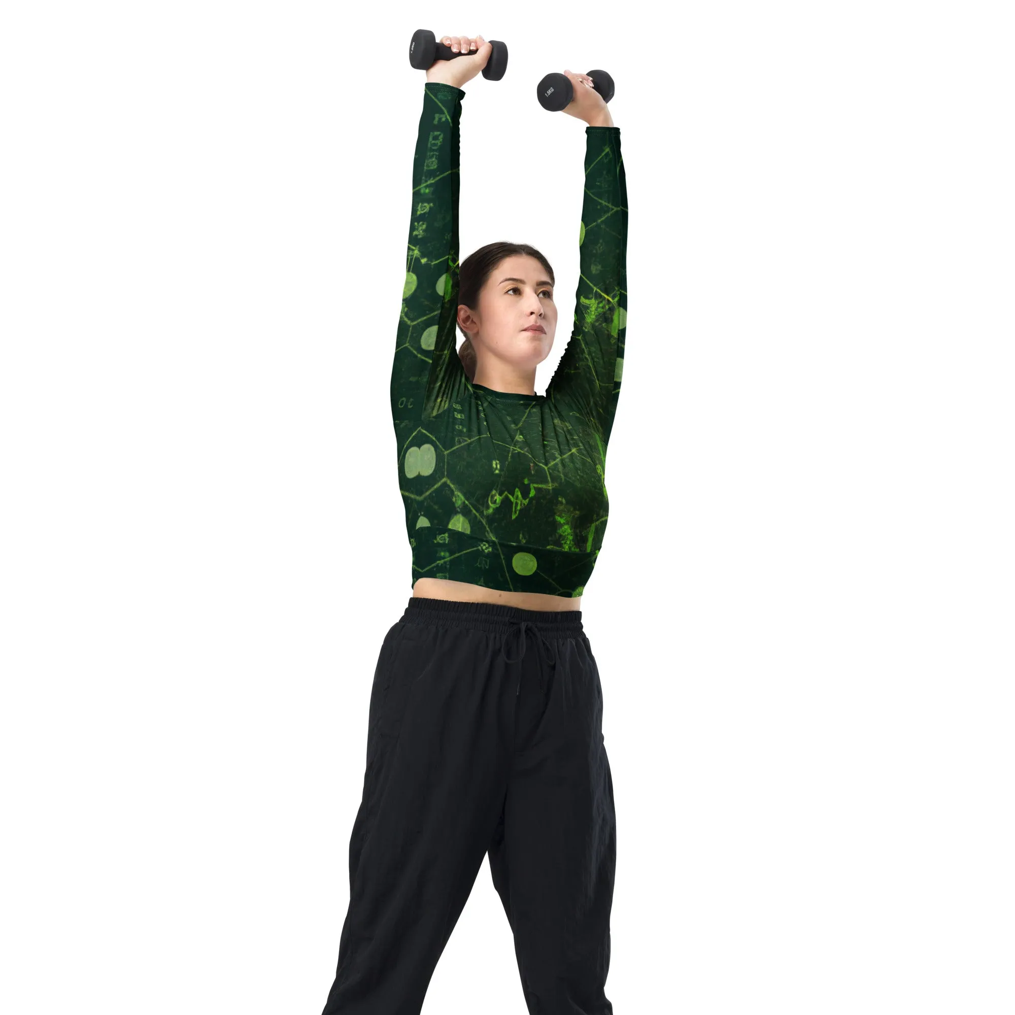 Eco-Friendly Dark Green Crop Top