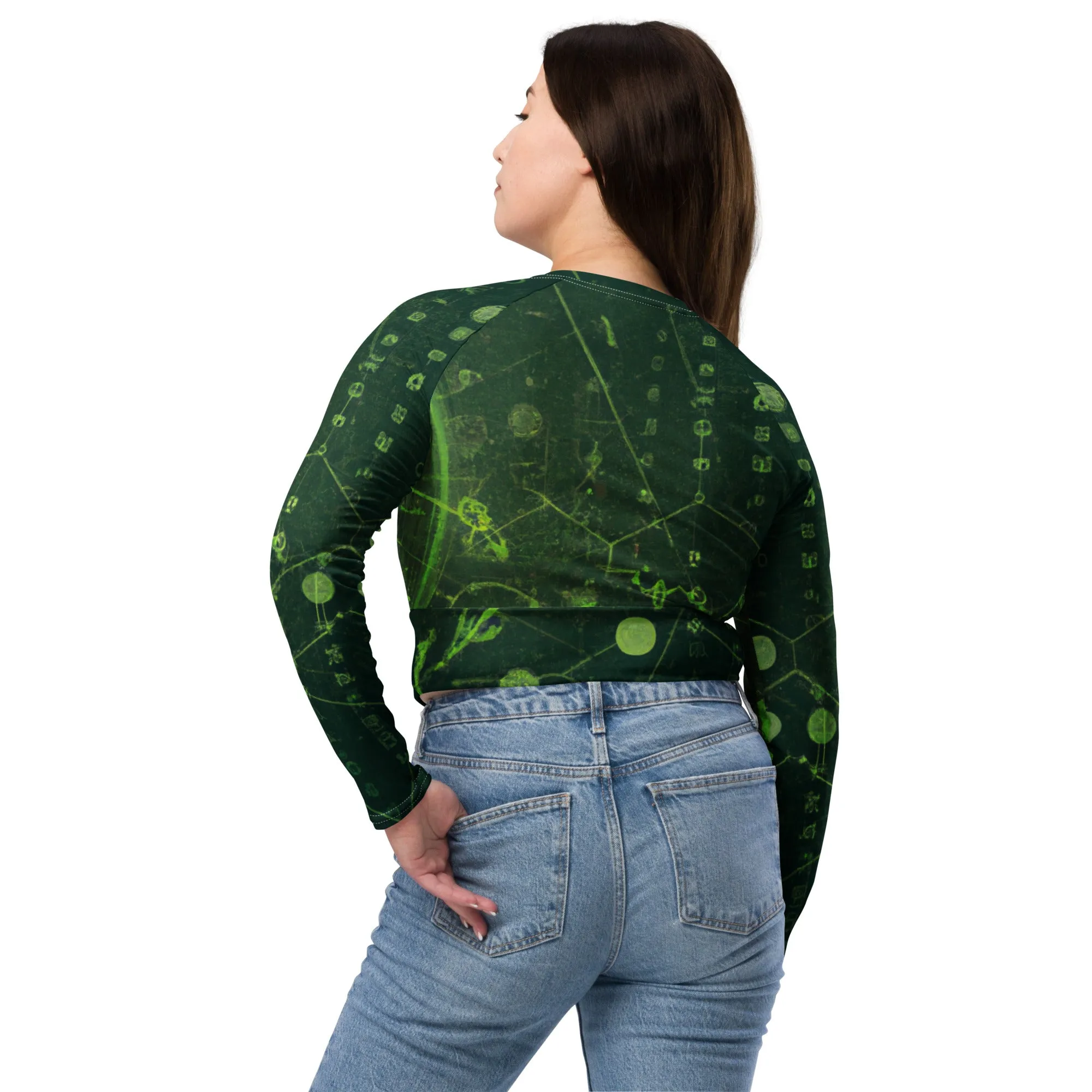 Eco-Friendly Dark Green Crop Top