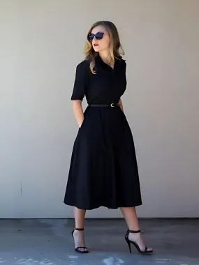 Elchic Classy and Chic Black Cotton Maxi Dress