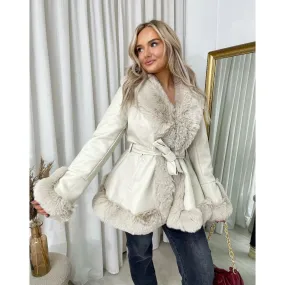 Faux Fur Trim Winter Jacket