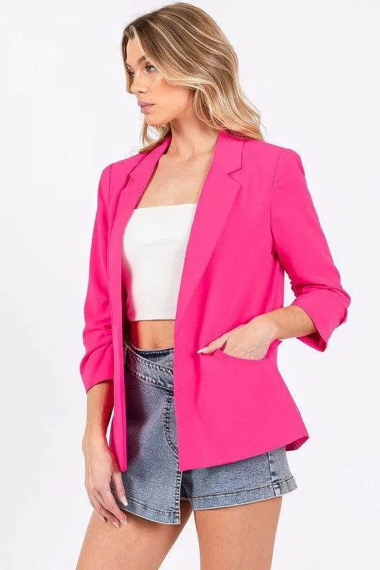 Geegee Classy Open-Front Casual Blazer