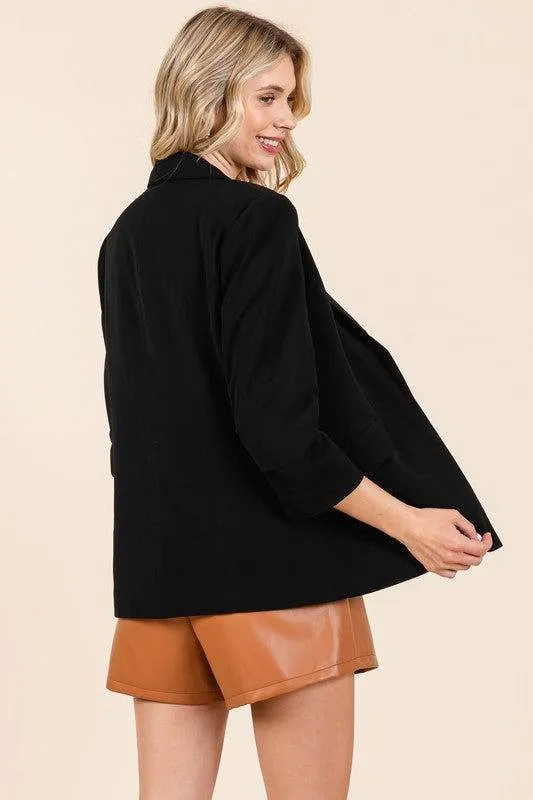 Geegee Classy Open-Front Casual Blazer