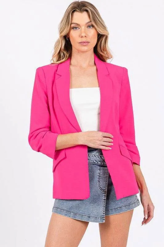 Geegee Classy Open-Front Casual Blazer