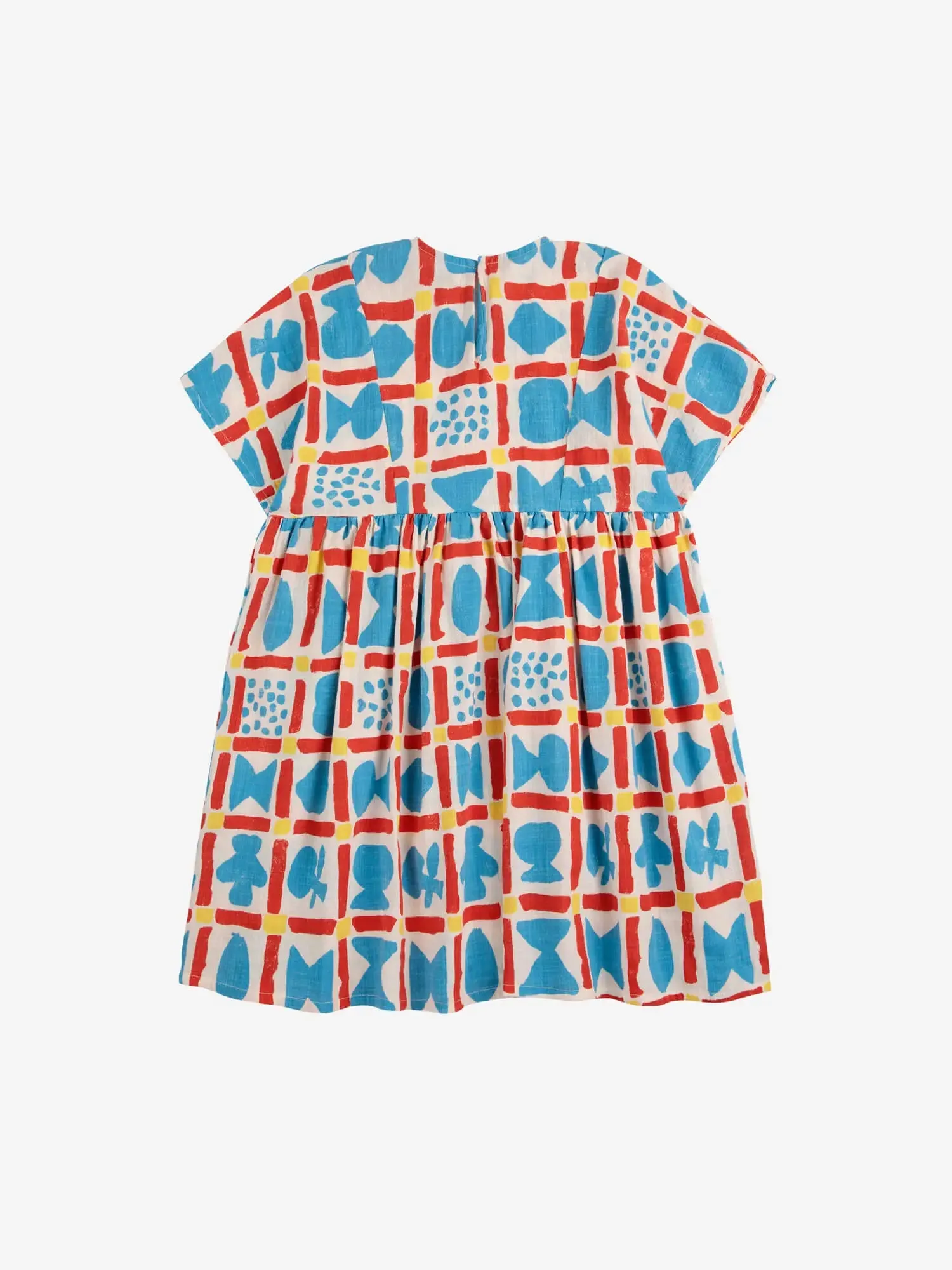 Gemetric Game all over woven dress