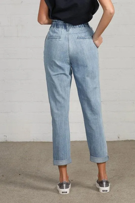 High Waist Relaxed Slouch Jeans