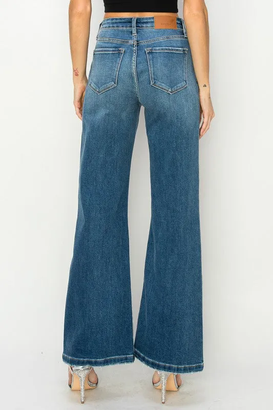 JAMLEE HIGH RISE RELAXED FLARE JEANS