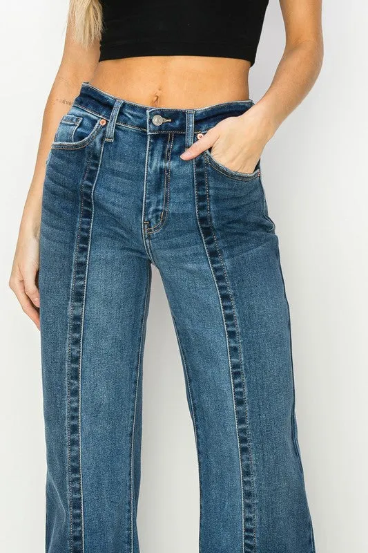 JAMLEE HIGH RISE RELAXED FLARE JEANS