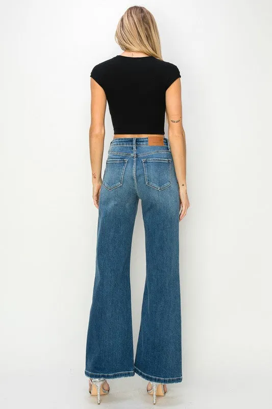 JAMLEE HIGH RISE RELAXED FLARE JEANS