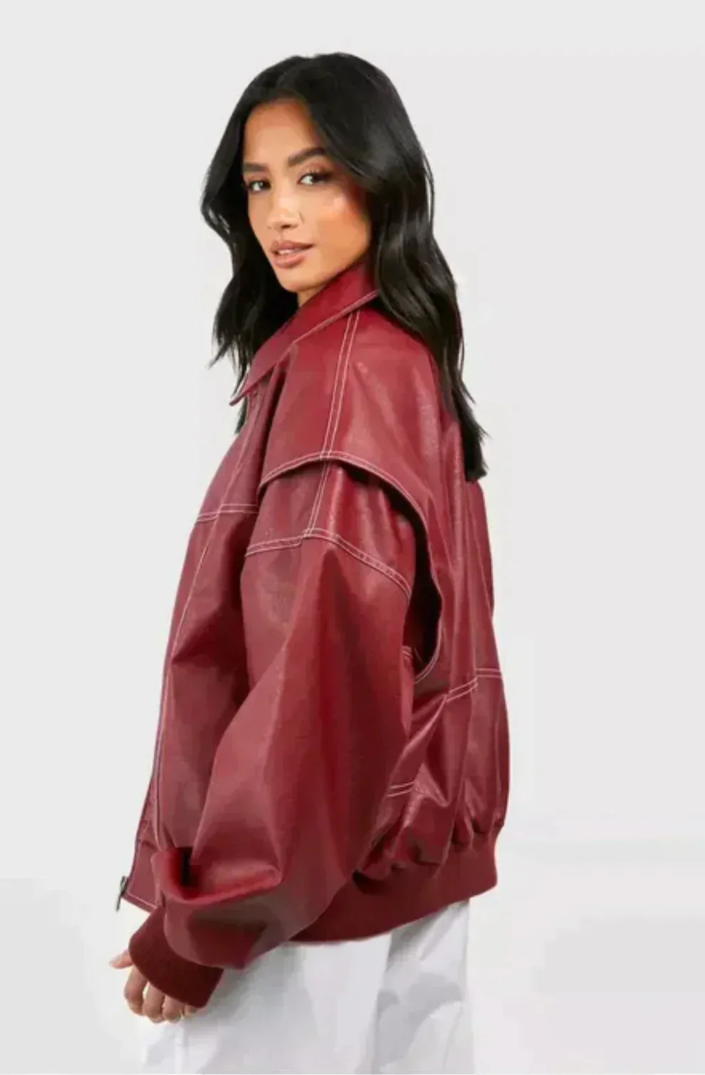 Jeanny |  Iconic Red Leather Jacket