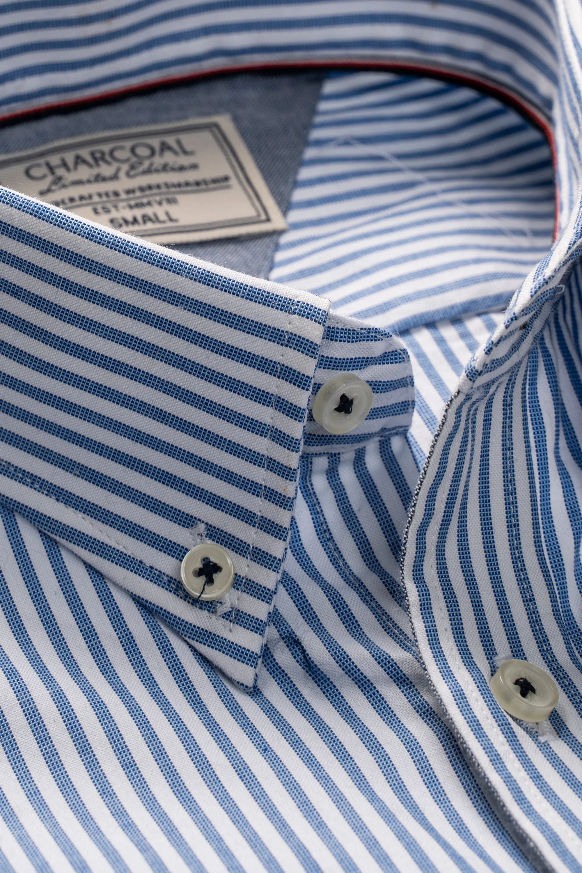 LIMITED EDITION SHIRTS BLUE WHITE STRIPE