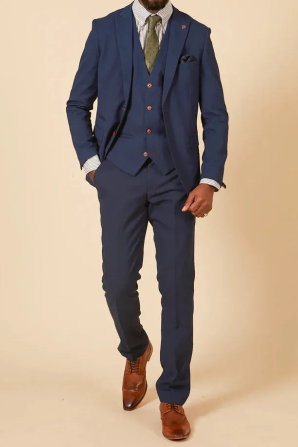 MARC DARCY Max Blazer - Mens Slim Fit - Royal Blue