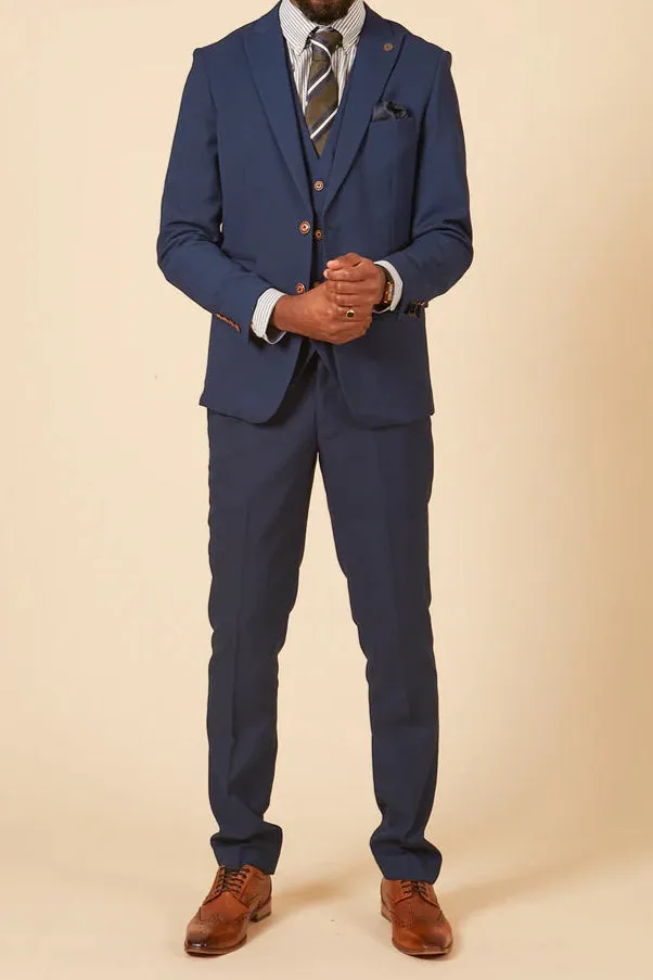 MARC DARCY Max Blazer - Mens Slim Fit - Royal Blue