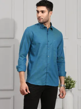 Men 100% Cotton Shirt Dark Blue CL2 GT29