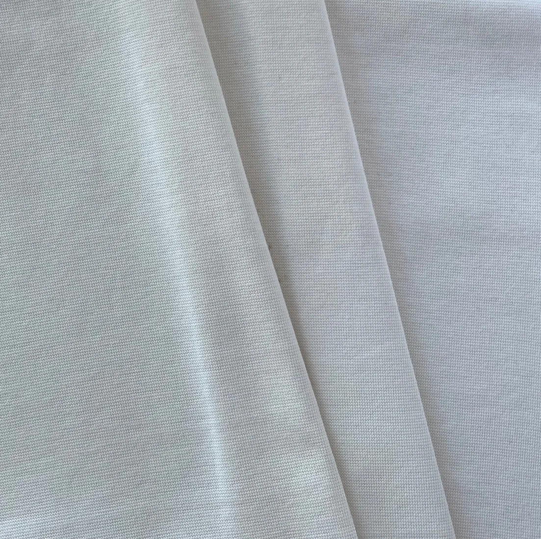 Mid-Weight Off-White Cotton Ponte Double Knit (Made in Italy)