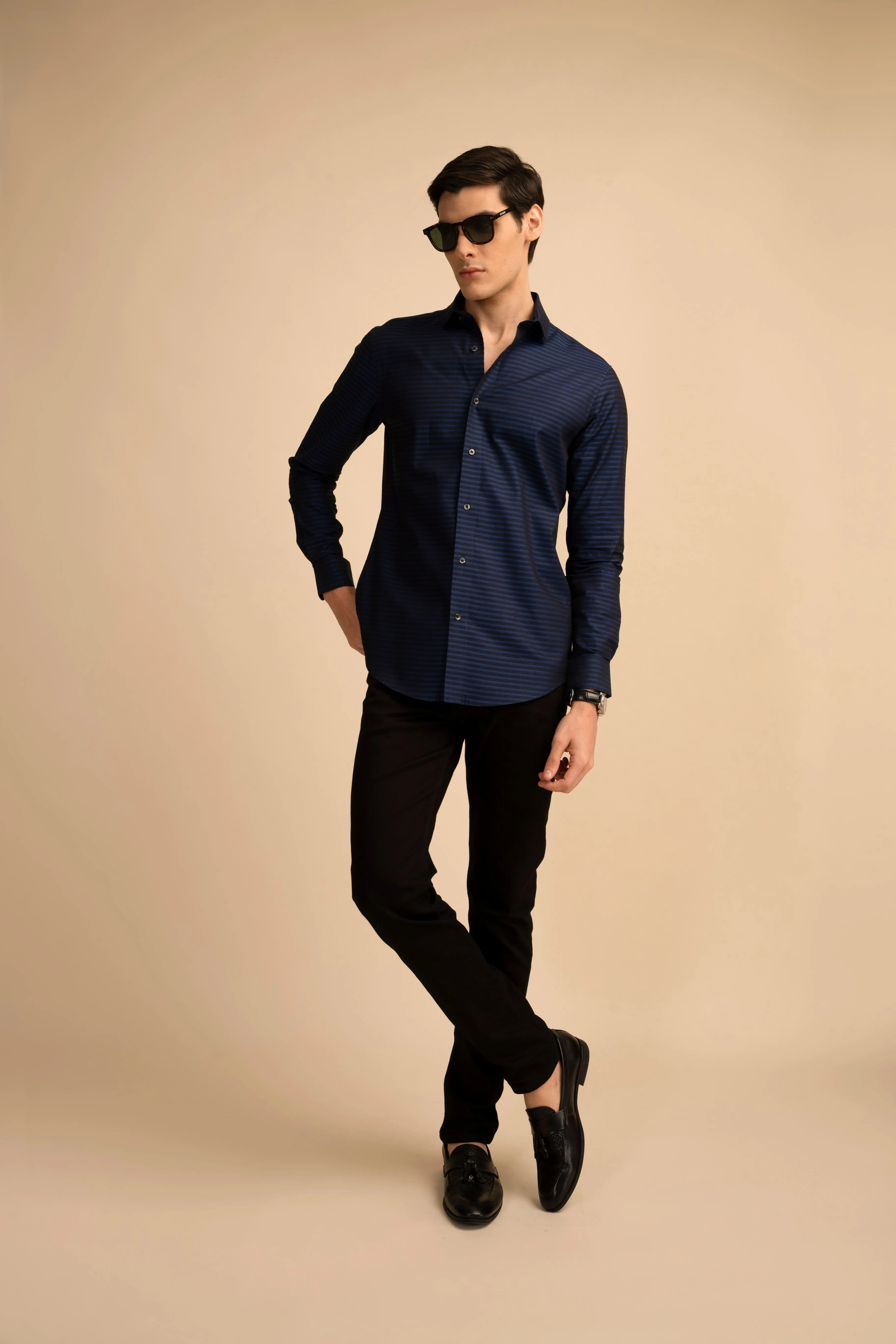 Navy Breton Shirt EOSS