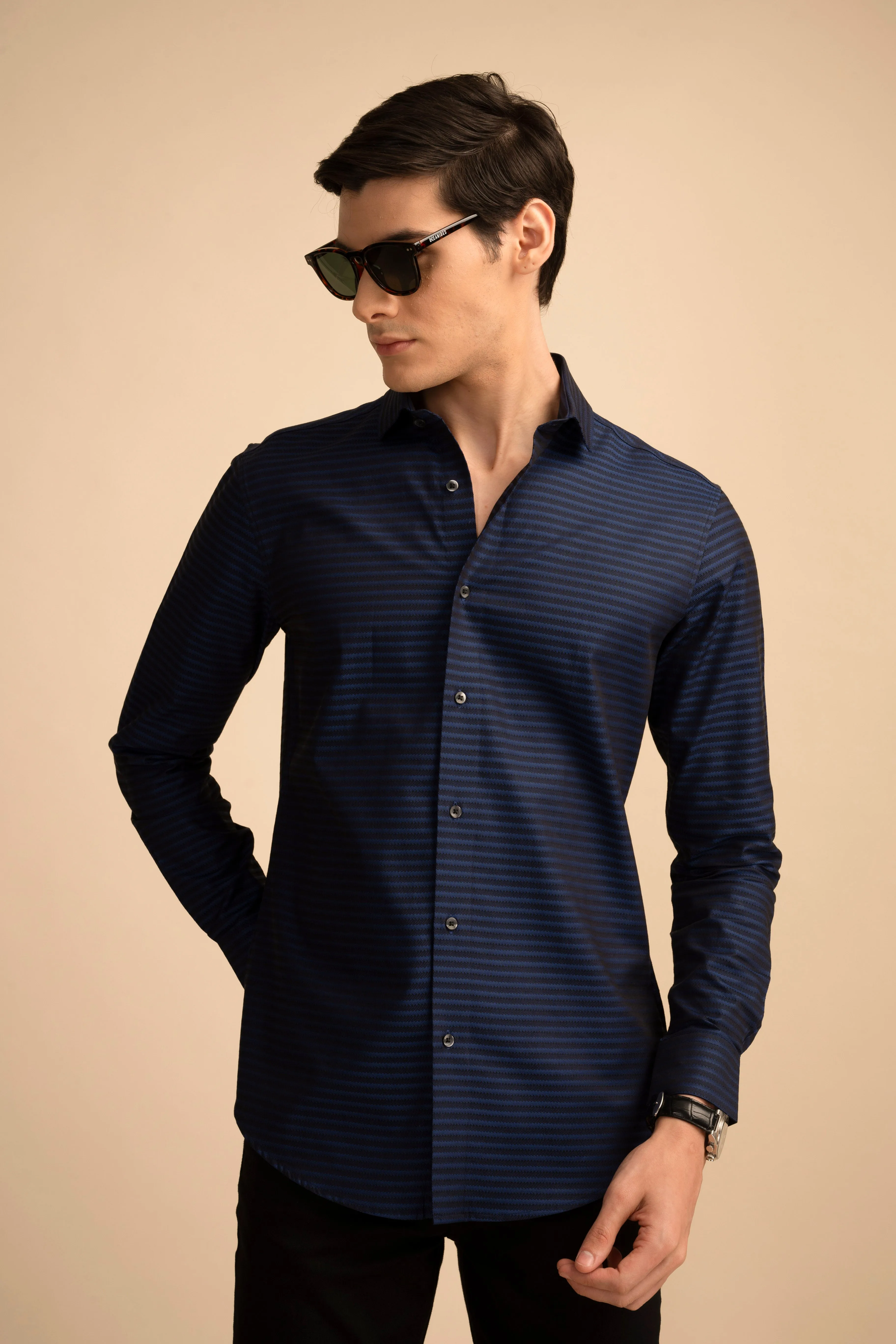 Navy Breton Shirt EOSS