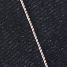 Night Navy Blue-White Red 10 oz. Cotton Japanese Selvedge Denim Fabric