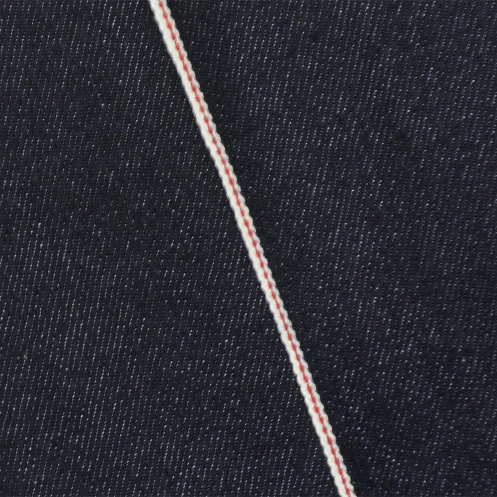 Night Navy Blue-White Red 10 oz. Cotton Japanese Selvedge Denim Fabric