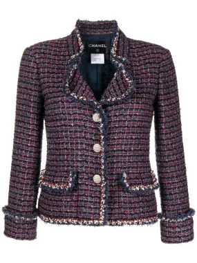 Notch Lapels Tweed Jacket