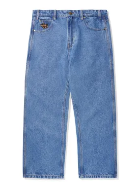 Pooch Relaxed Washed Indigo Jeans