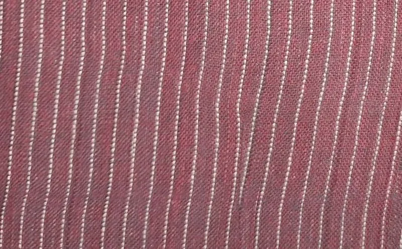 Red & White Stripes Cotton Fabric