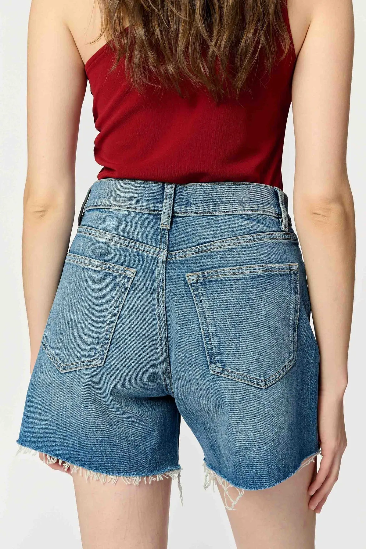 Relaxed Fit Jean Shorts - VVI