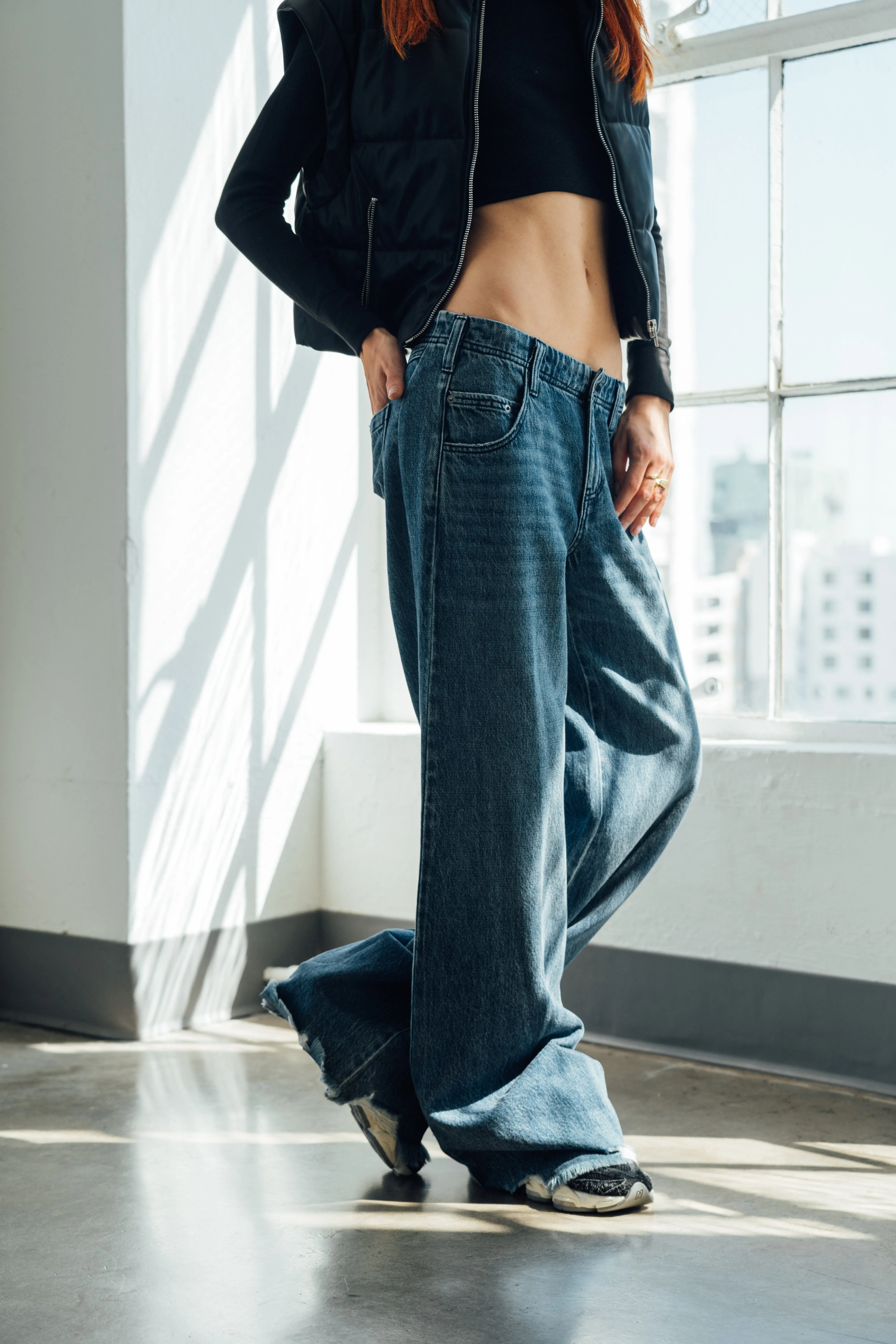 Relaxed Flare Jean - Vintage Indigo