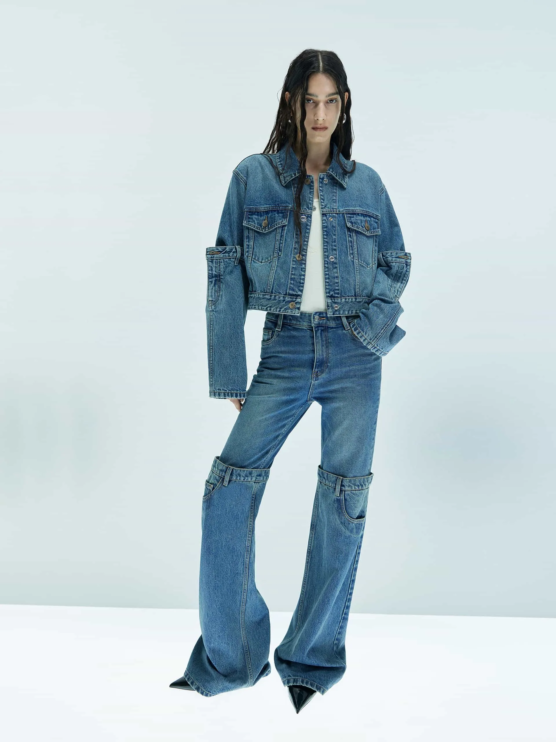 Relaxed Straight Leg Jeans