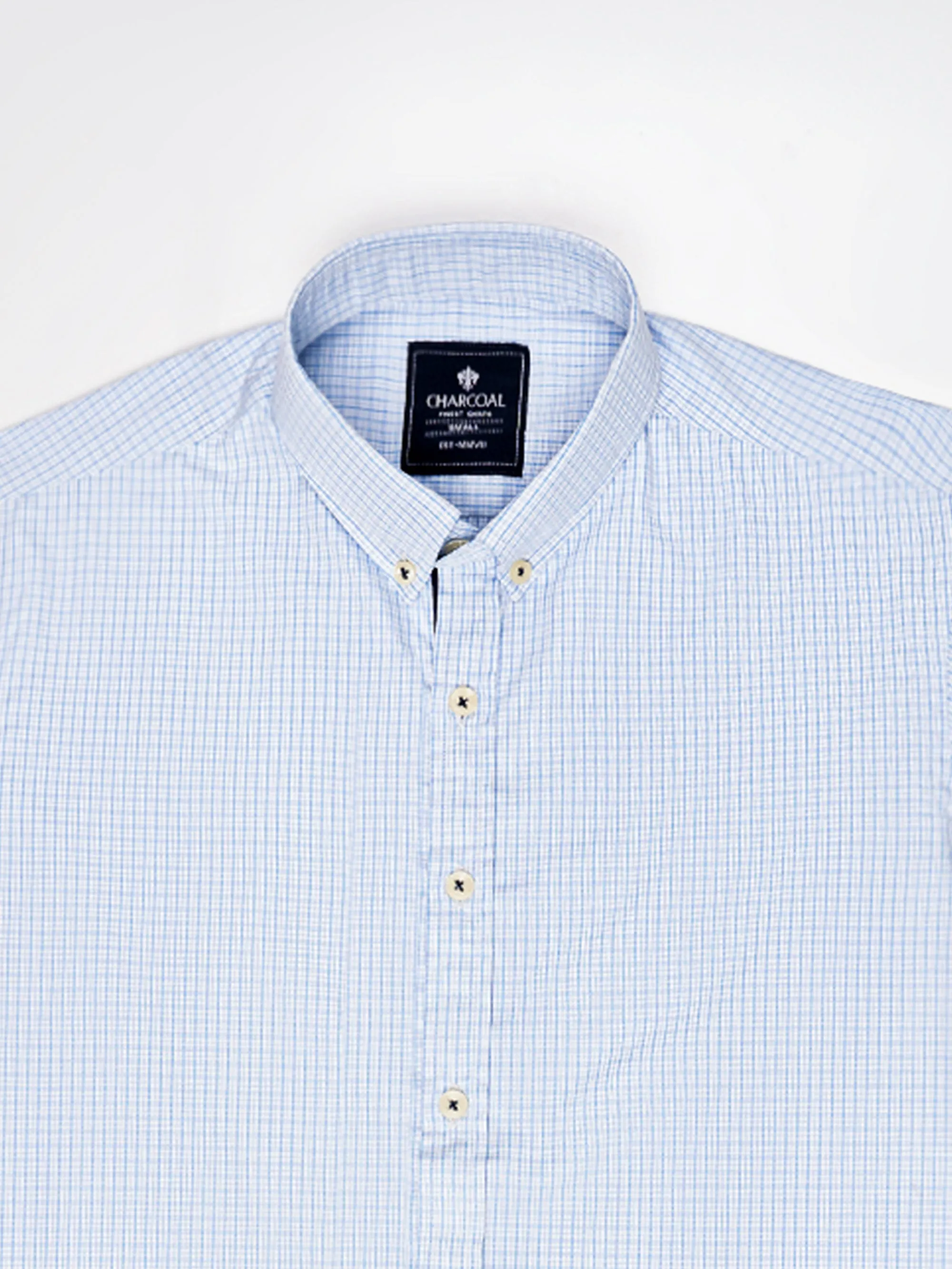 SEMI FORMAL SHIRTS SKY BLUE