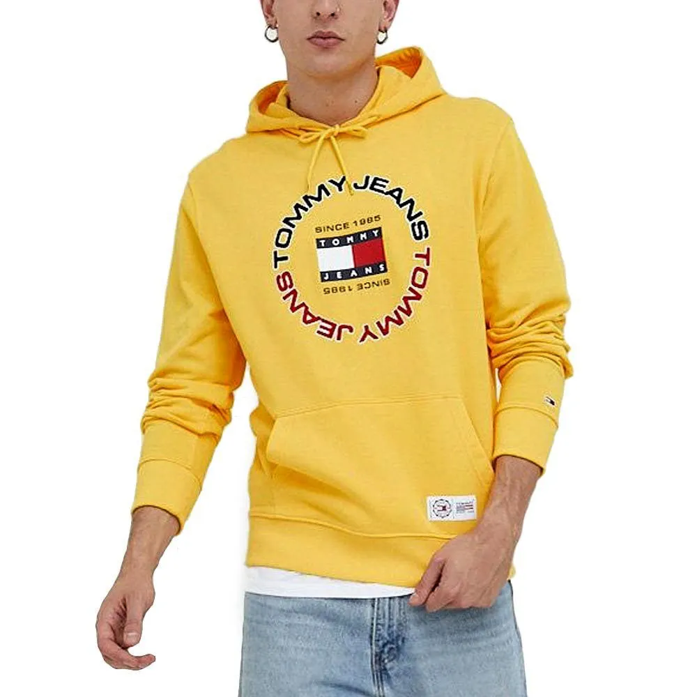 Signature Logo Relaxed Fit Hoodie - Yellow