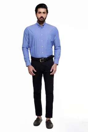 SMART SHIRT BUTTON DOWN FULL SLEEVE BLUE