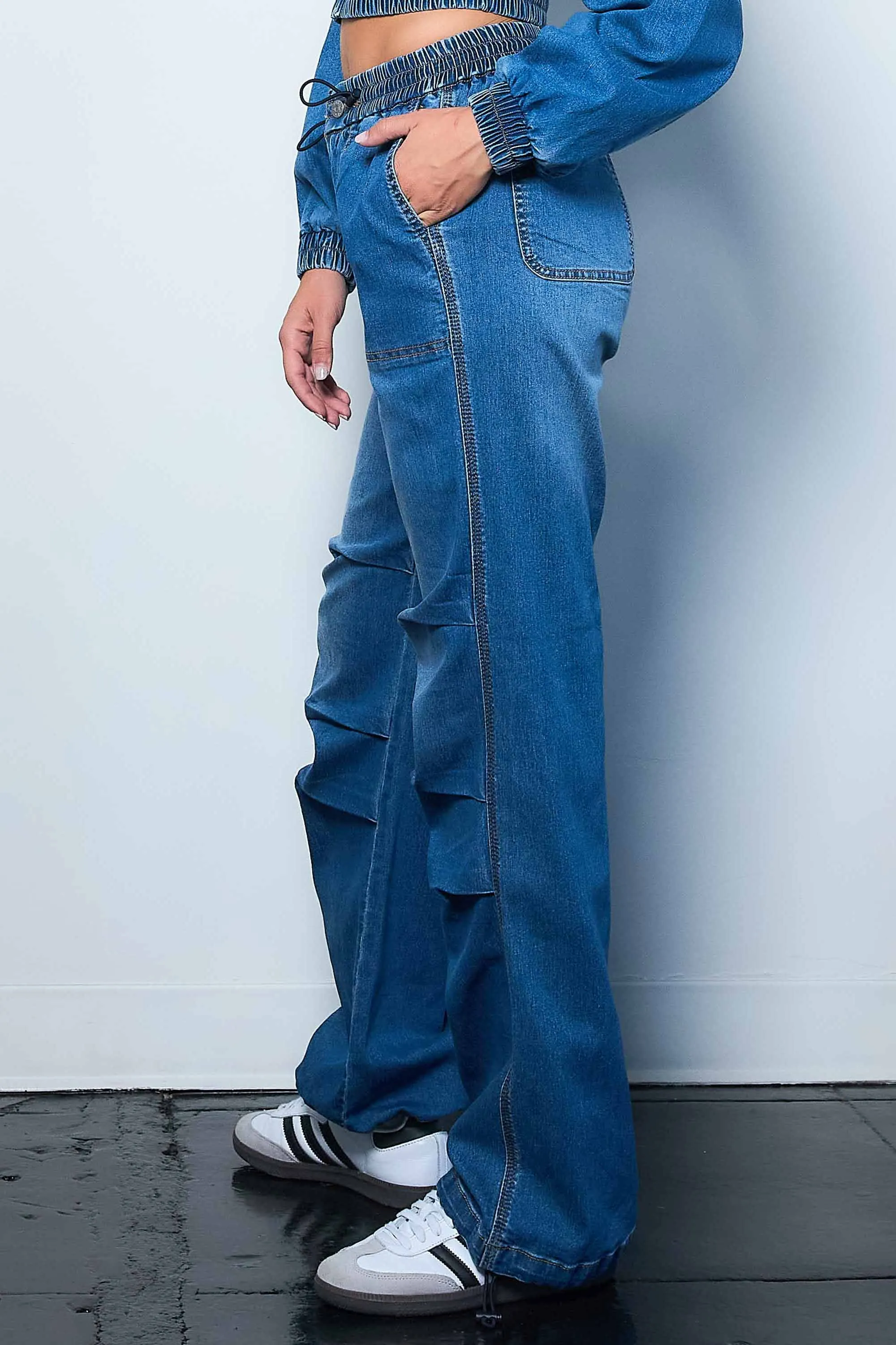 Square Pocket Baggy Pants