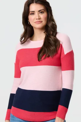 Striped Relaxed Knit Pullover