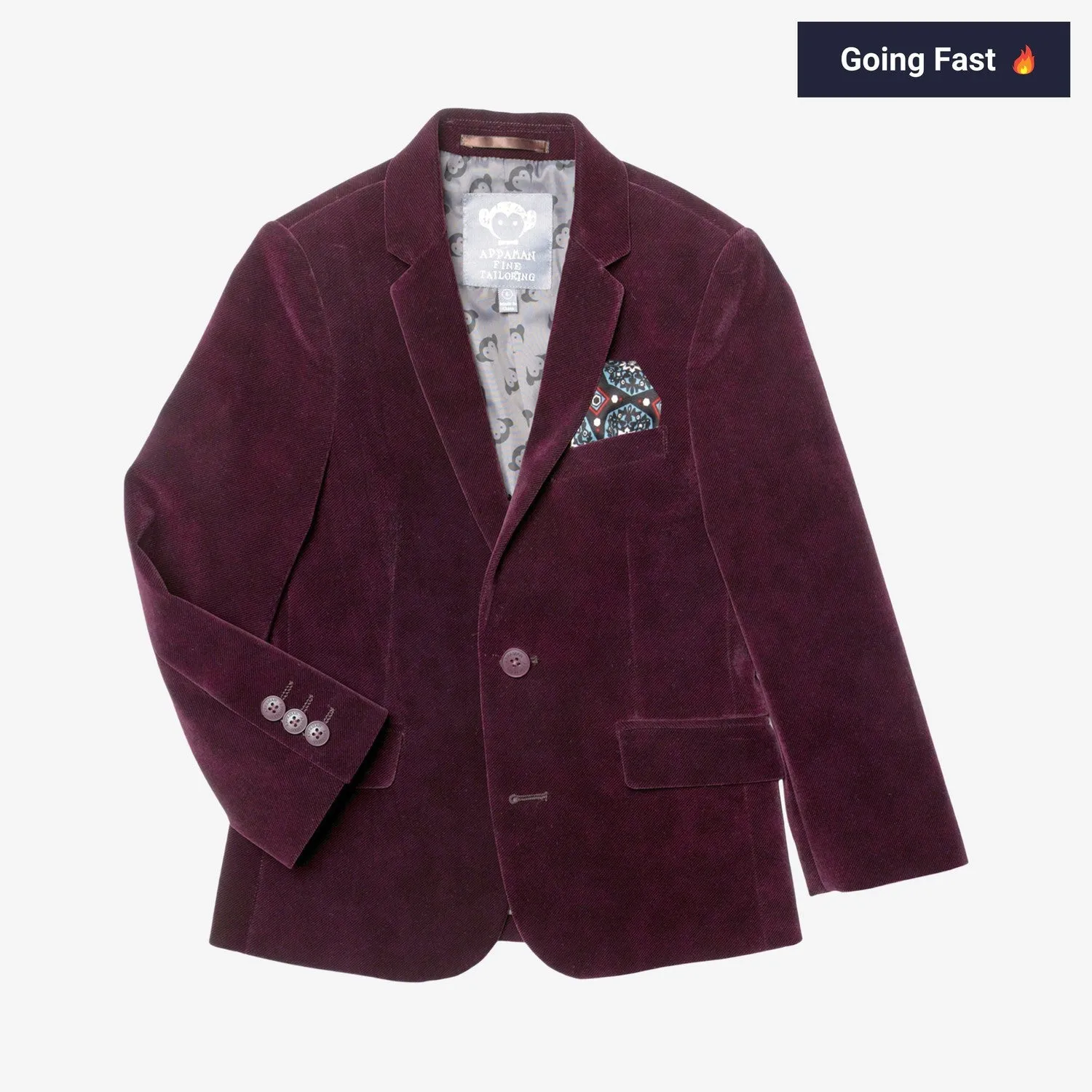 Suit Blazer | Merlot Velvet