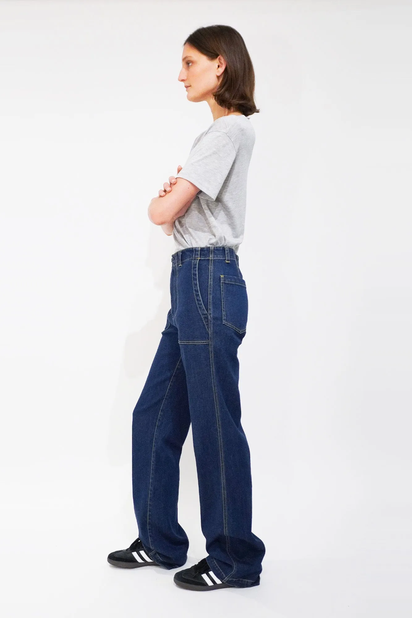 The Denim City Pants - Dark Denim