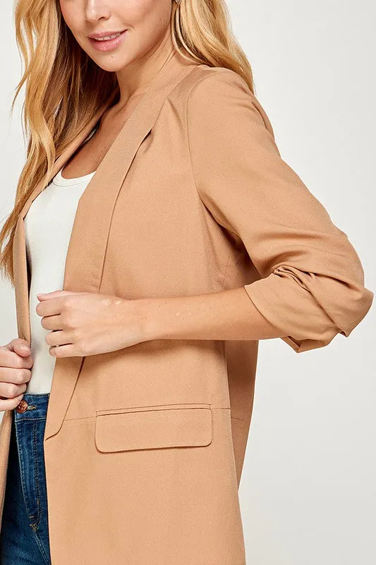 Timeless Beauty Blazer- Mocha