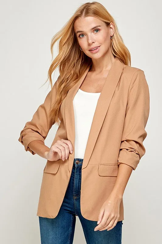 Timeless Beauty Blazer- Mocha