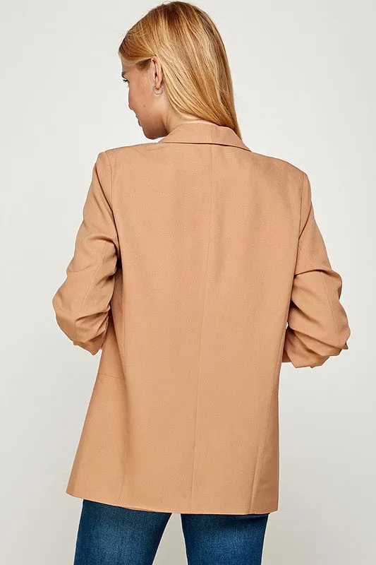 Timeless Beauty Blazer- Mocha