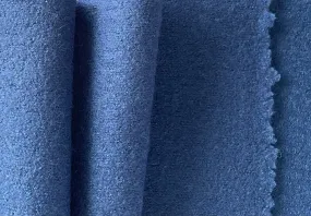 Tuft's Blue Boiled Wool Blend Coating (Made in Germany)