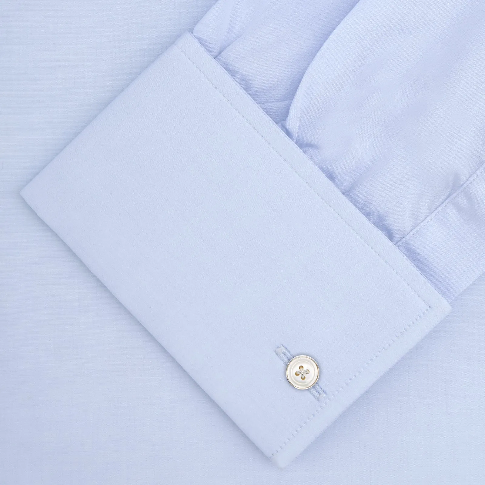 Two-Fold 120 Light Blue Shirt with Regent Collar and Double Cuffs